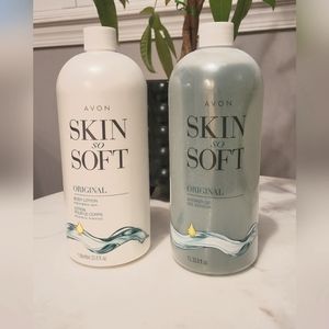 Avon Skin So Soft Original shower gel and body lotion